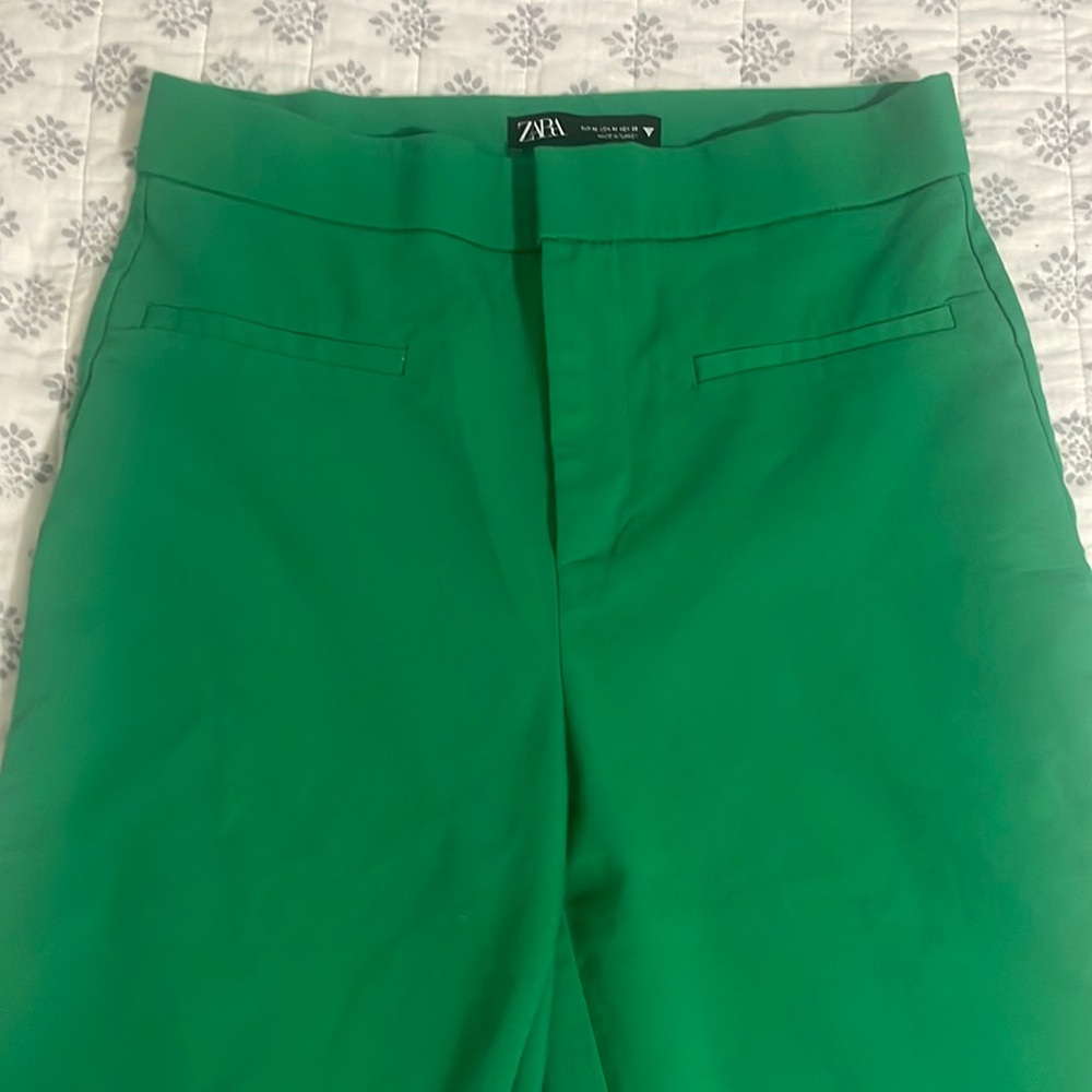 Green Zara pants